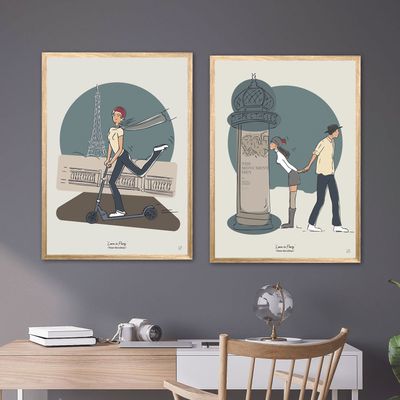 Poster - Love in Paris Collection - L'HEURE MERVEILLEUSE