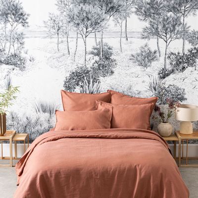 Bed linens - Nouvelle Vague Brindille - Linen Duvet Set - ALEXANDRE TURPAULT