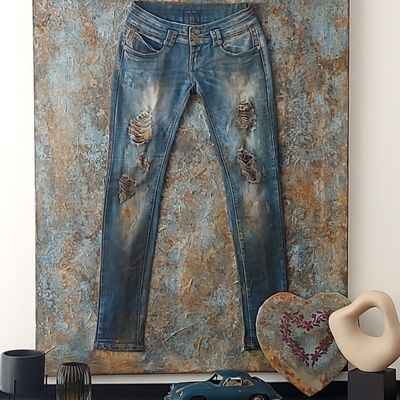 Paintings - Jeans - ANTICARTSTONE