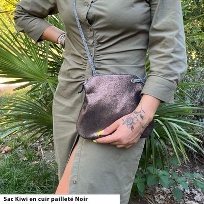 Sacs et cabas - Sac Kiwi en cuir Pailleté - LA CARTABLIÈRE