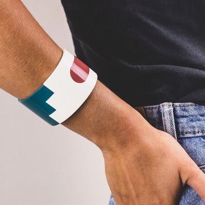 Jewelry - Zigzag cuff in horn and three-tone lacquer - L INDOCHINEUR X RIVÊT