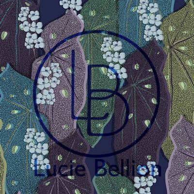 Textile and surface design - EXOTIC PLANTS - LUCIE BELLION