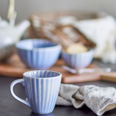 Mugs - Latina Mug, Blue, Stoneware - BLOOMINGVILLE MULTIBRAND HOUSE