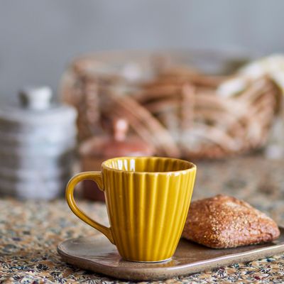 Mugs - Latina Mug, Yellow, Stoneware - BLOOMINGVILLE MULTIBRAND HOUSE