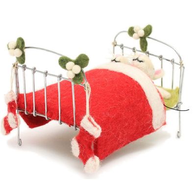 Autres décorations de Noël - Mice in Bed - AMICA FELT EUROPE