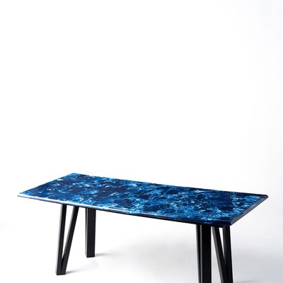 Coffee tables - Nature's Legacy Blue Marmorcast Coffee Table - ARTIPELAGO BY DESIGN PHILIPPINES