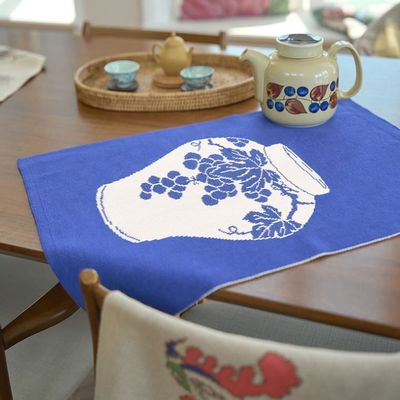 Plaids - Grape White porcelain - BON`EE(LIVING ART BRAND)
