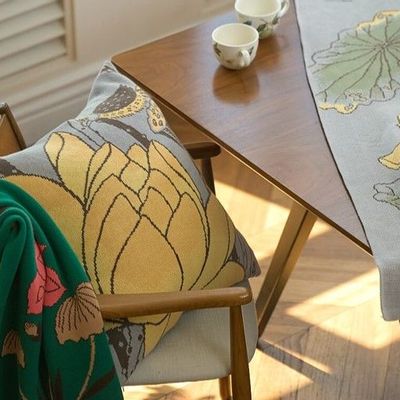 Cushions - Lotus & Bird Cushions Cover - BON`EE(LIVING ART BRAND)