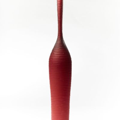 Art glass - Lumena - Red Step Cut - ATELIER STOKOWSKI