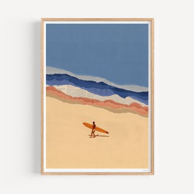 Poster - Print Beach Boy Surfer - CIEL GLUE