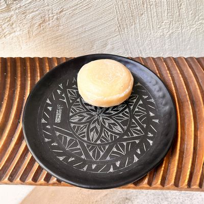 Objets de décoration - COUPELLE EN LAITON NOIR GRAVÉ 'ARABESK' - KARAWAN AUTHENTIC