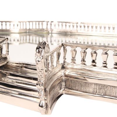 Decorative objects - Tray mirror brass 85 cm - BAROQUE COLLECTION - DUTCH STYLE