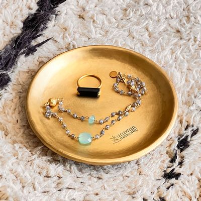 Decorative objects - MINI COUPELLE EN LAITON LISSE DORÉ 'MOON' - KARAWAN AUTHENTIC