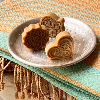 Objets de décoration - MINI COUPELLE EN LAITON ARGENTÉ MARTELÉ ET GRAVÉ 'PALMYR' - KARAWAN AUTHENTIC