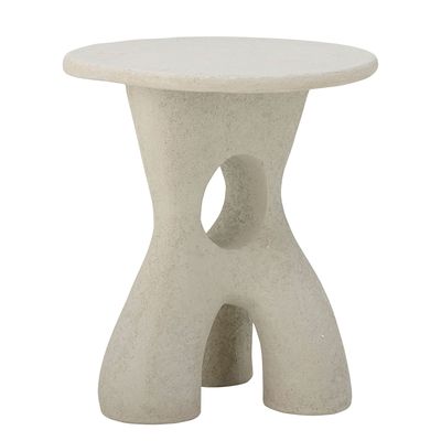 Other tables - Amiee Side Table, White, Polyresin - BLOOMINGVILLE MULTIBRAND HOUSE