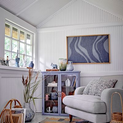 Lounge chairs - Augusta Lounge Chair, Nature, Polyester - CREATIVE COLLECTION