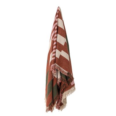 Objets design - York Plaid, Marron, Coton recyclé - CREATIVE COLLECTION
