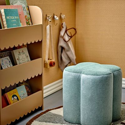 Footrests - Sissel Pouf, Green, Polyester - BLOOMINGVILLE MINI