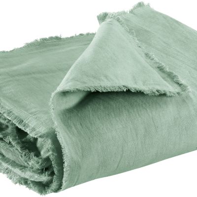 Linge de lit - Édredon uni Laly Opaline 85 x 200 - MAISON VIVARAISE - SDE VIVARAISE WINKLER