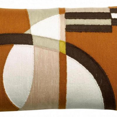 Coussins - Coussin brodé Naël Cuivre 30 x 50 - MAISON VIVARAISE - SDE VIVARAISE WINKLER