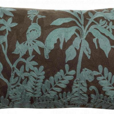 Coussins - Coussin brodé Raki Carbone 30 x 50 - MAISON VIVARAISE - SDE VIVARAISE WINKLER