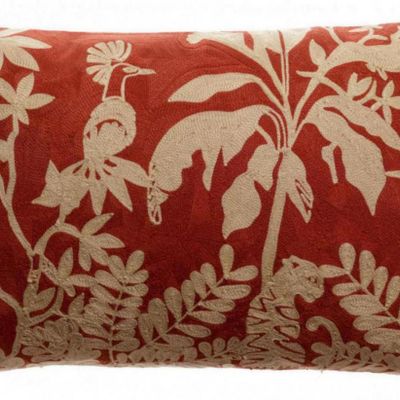 Cushions - Cushion Raki Embroidered Rooibos 30 X 50 - MAISON VIVARAISE – SDE VIVARAISE WINKLER