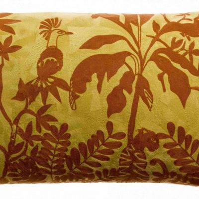 Cushions - Cushion Raki Embroidered Gold 40 X 65 - MAISON VIVARAISE – SDE VIVARAISE WINKLER