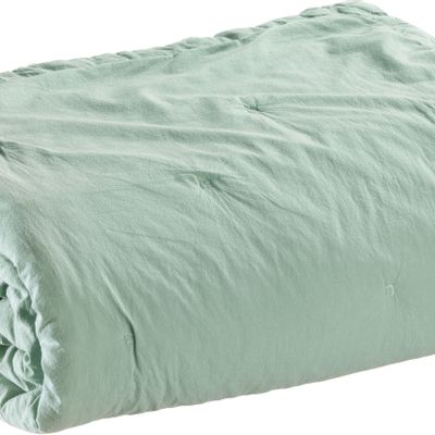 Linge de lit - Jeté de lit Tika Opaline 180 x 260 - MAISON VIVARAISE - SDE VIVARAISE WINKLER