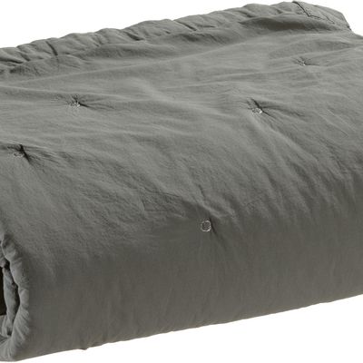 Linge de lit - Jeté de lit Tika Tonnerre 260 x 260 - MAISON VIVARAISE - SDE VIVARAISE WINKLER