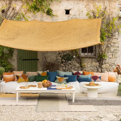 Coussins - Coussin Zeff Céleste Cuivre 40 x 65 - MAISON VIVARAISE - SDE VIVARAISE WINKLER