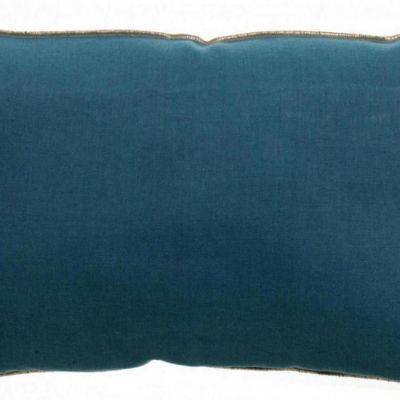 Cushions - Zeff Celeste Cushion Indigo 30 X 50 - MAISON VIVARAISE - SDE VIVARAISE WINKLER