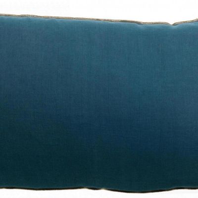 Cushions - Zeff Celeste Cushion Indigo 40 X 65 - MAISON VIVARAISE - SDE VIVARAISE WINKLER