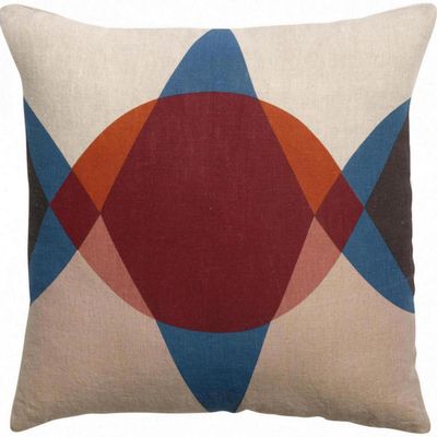 Cushions - Zeff Malory Printed Cushion Dragée 45 X 45 - MAISON VIVARAISE - SDE VIVARAISE WINKLER