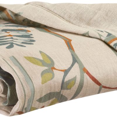 Throw blankets - Zeff Raja printed plaid Multico 135 X 200 - MAISON VIVARAISE – SDE VIVARAISE WINKLER