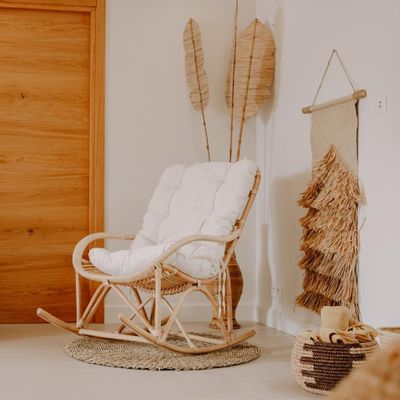 Chairs - Natural rattan rocking chair - YASPER - HYDILE