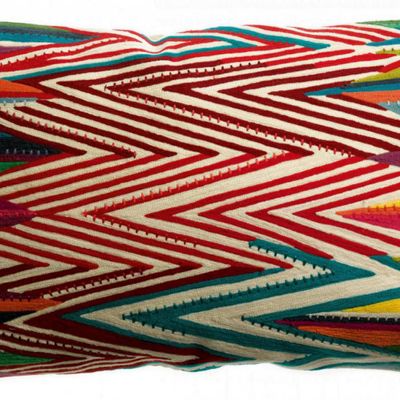 Cushions - Embroidered Cushion Zuma Multico 40 X 65 - MAISON VIVARAISE - SDE VIVARAISE WINKLER