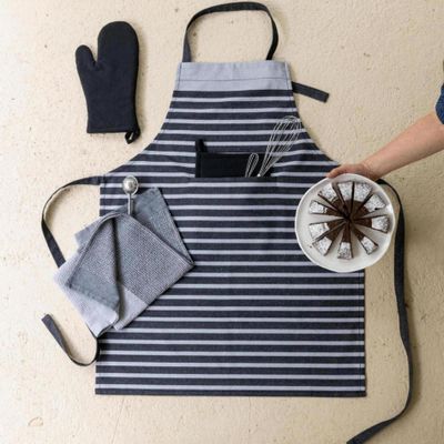 Dish towels - Recycled Honeycomb Tea Towel Finn Ombre 50 X 70 - MAISON VIVARAISE - SDE VIVARAISE WINKLER