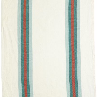 Dish towels - Kitchen Towel Recycled Washed Yuna Vert D'Eau/Naturel 50 X 70 - MAISON VIVARAISE – SDE VIVARAISE WINKLER