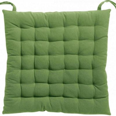 Chairs - Zea recycled 36-point seat cushion Vert 38 X 38 X 3 - MAISON VIVARAISE - SDE VIVARAISE WINKLER