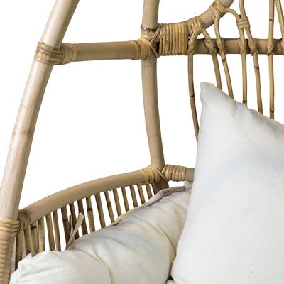 Chaises longues - UBUD - Balancelle en rotin avec coussins - 2 places - HYDILE