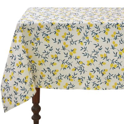 Linge de table textile - Zeste de Citron - Nappe en métis imprimé - COUCKE