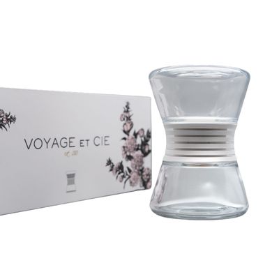 Scent diffusers - Hourglass Glass and Porcelain Diffuser - VOYAGE ET CIE