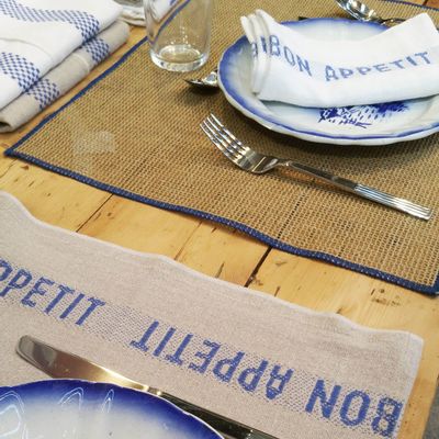 Table linen - BON APPETIT PURE LINEN PLACEMAT/NAPKINS - CHARVET EDITIONS