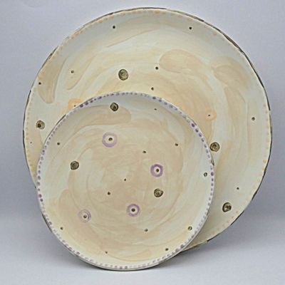 Formal plates - Ivory collection - LOU ARTECERAMICA