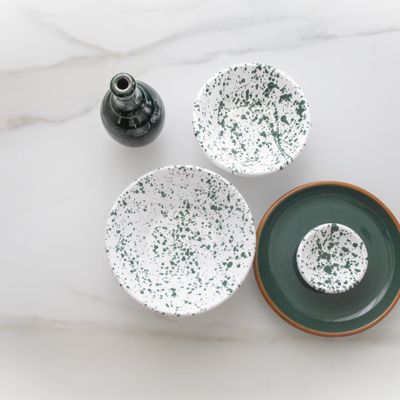Formal plates - MAJOLICA DISHWARE SET\" LO SCHIZZATO\ " - MAISON GALA