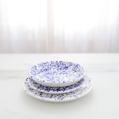 Assiettes de réception - SERVICE DE VAISSELLE EN MAJOLIQUE "LO SCHIZZATO" - MAISON GALA