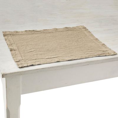 Linge de table textile - SETS DE TABLE EMPREINTE PUR LIN - CHARVET EDITIONS