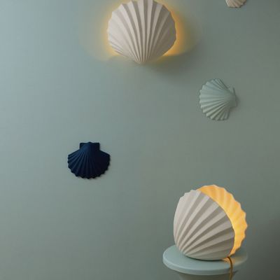 Céramique - MAJORQUE (Lampe coquillage) - MONOCHROMIC CERAMIC