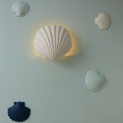 Objets de décoration - MENORCA (Seashell wall lamp) - MONOCHROMIC CERAMIC