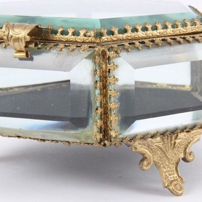 Objets de décoration - Boîte en verre hexa Ø 12 - h.7 cm - BAROQUE COLLECTION - DUTCH STYLE